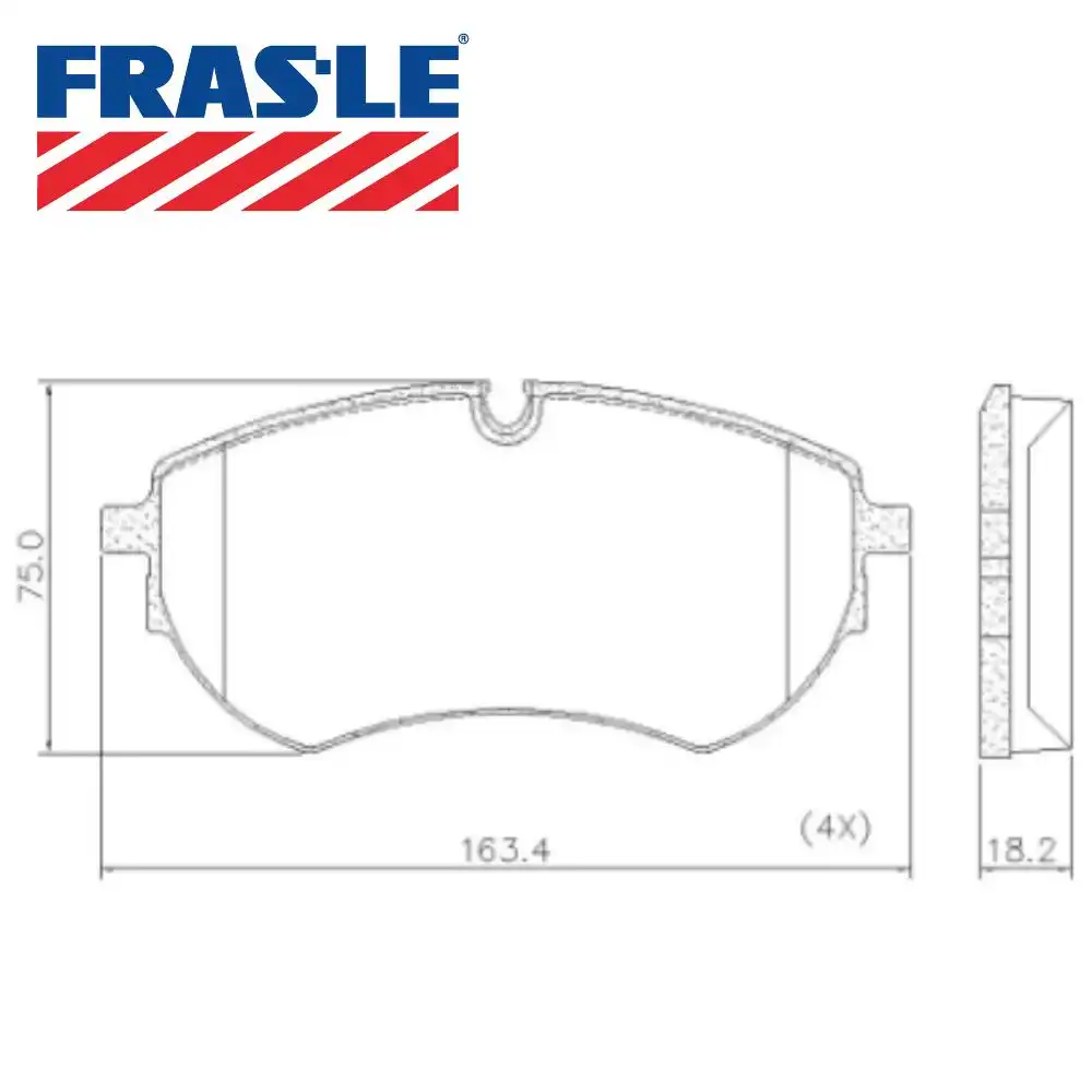 PASTILHA FREIO DIANTEIRA AMAROK 3.0 V6 2018 A 2021