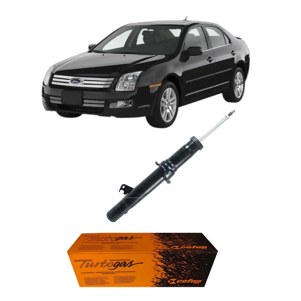 AMORTECEDOR DIANTEIRO FUSION 2006 A 2009 ESQUERDO