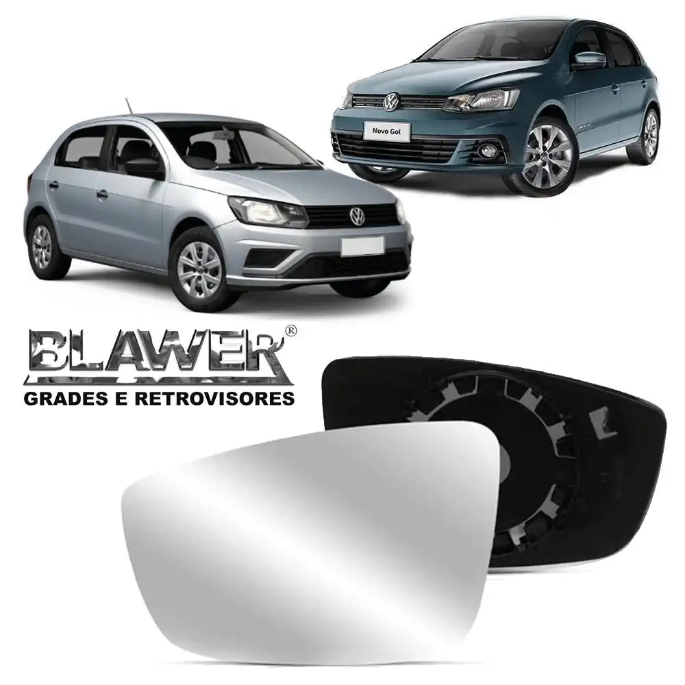 VIDRO ESPELHO GOL GER VI VII FOX 10/ GOLF POLO 12/14 ESQ C/