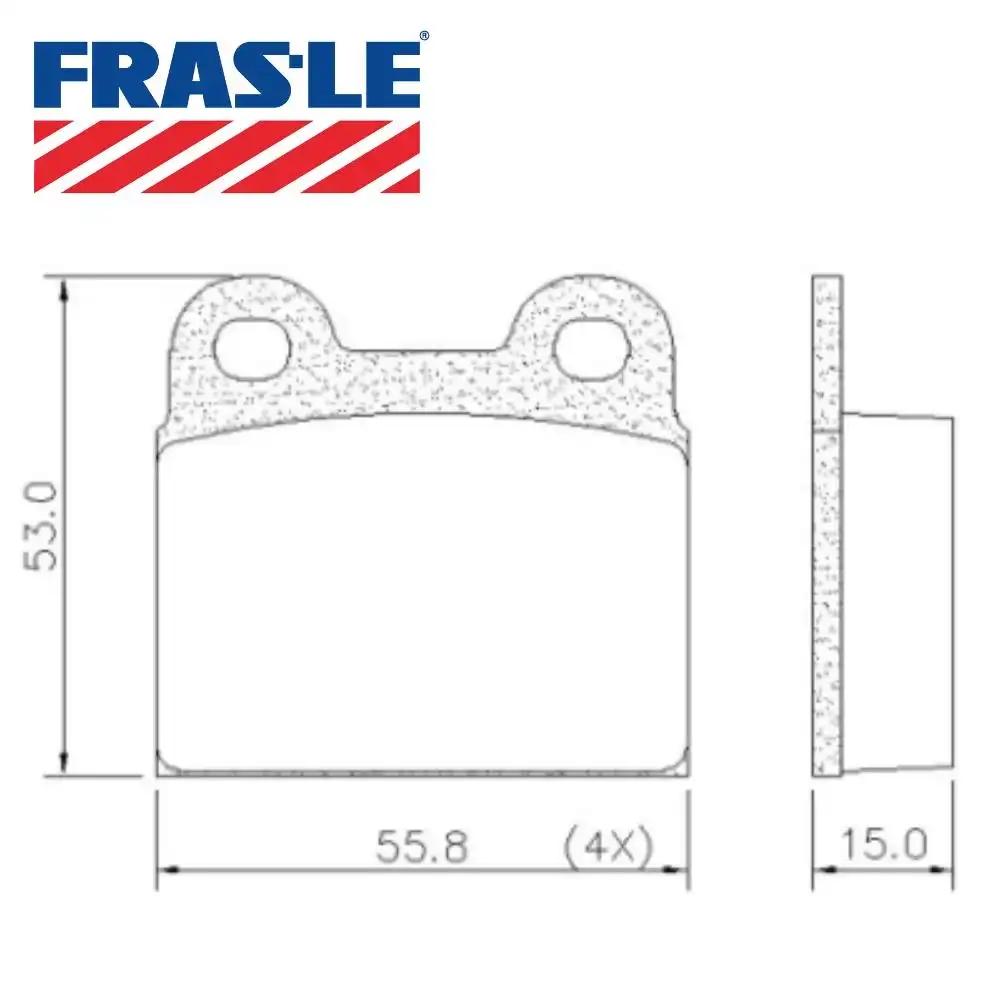 PASTILHA FREIO DIANTEIRA FUSCA