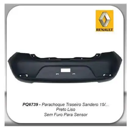PARACHOQUE TRAS RENAULT SANDERO 2015/