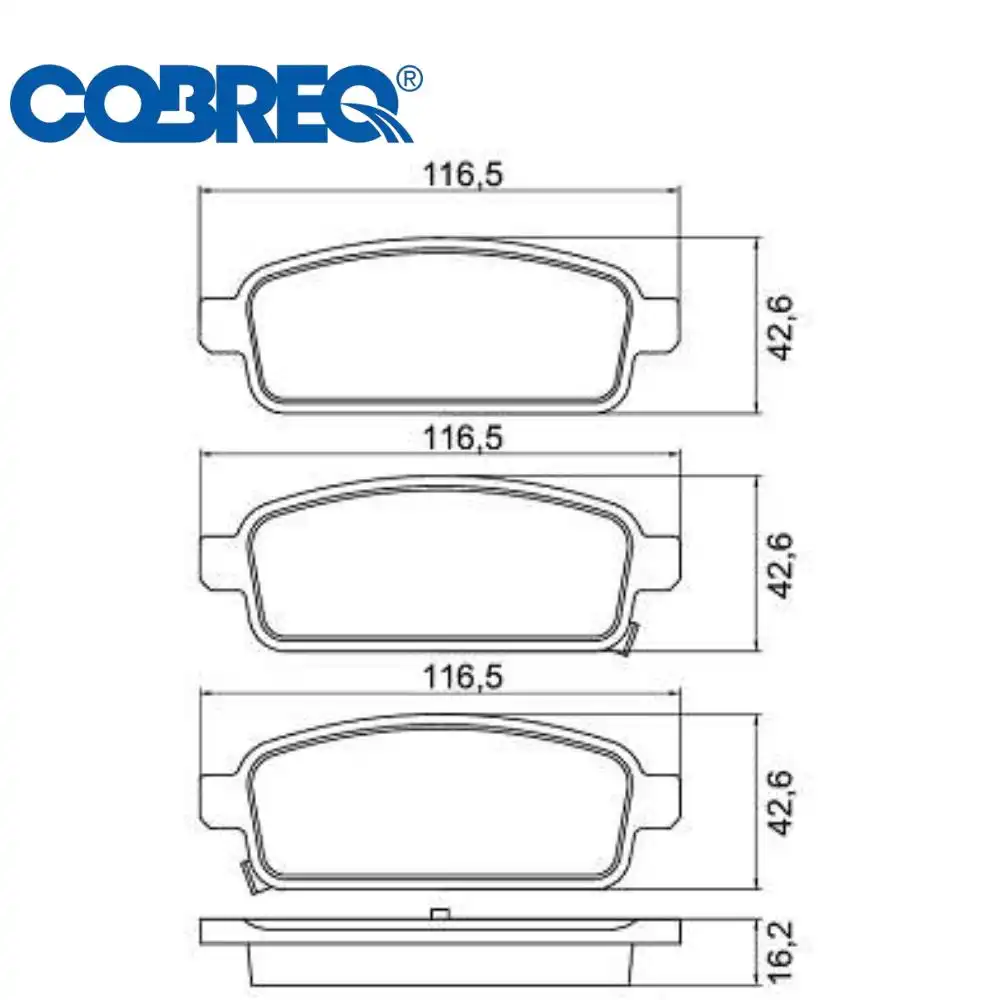 PASTILHA FREIO TRASEIRA CRUZE 1.8 16V 2012 A 2016