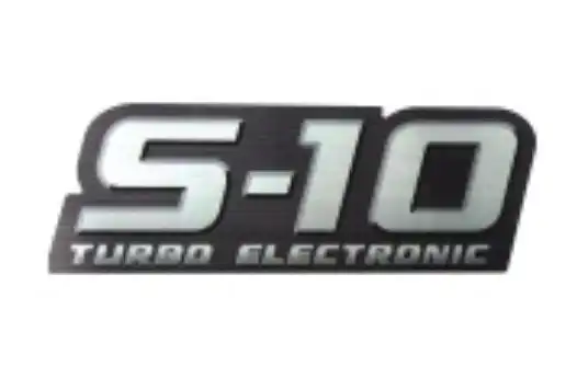 EMBLEMA ADESIVO "S-10 TURBO ELETRONIC" 2009/