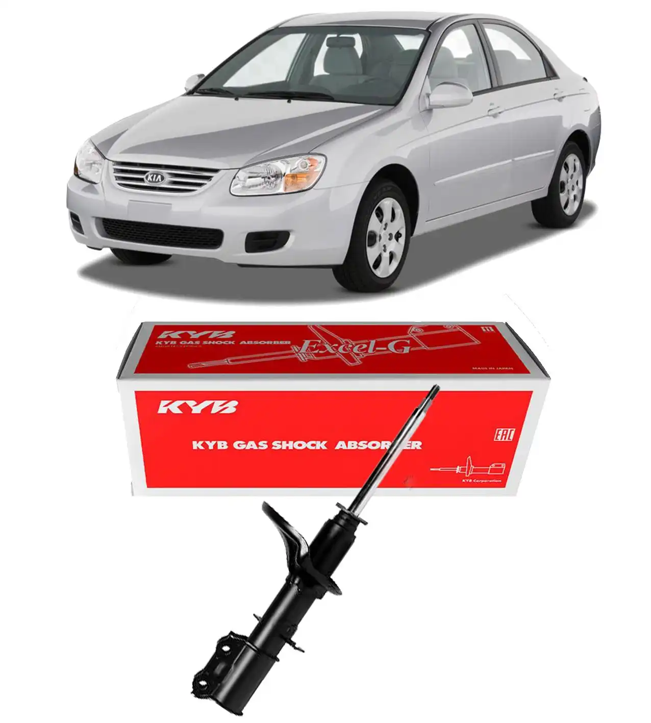 AMORTECEDOR DIANTEIRO KIA CERATO 2005 A 2008 ESQUERDO