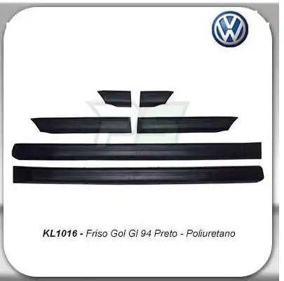 FRISO LATERAL GOL GL 1994 PRETO POLIURETANO