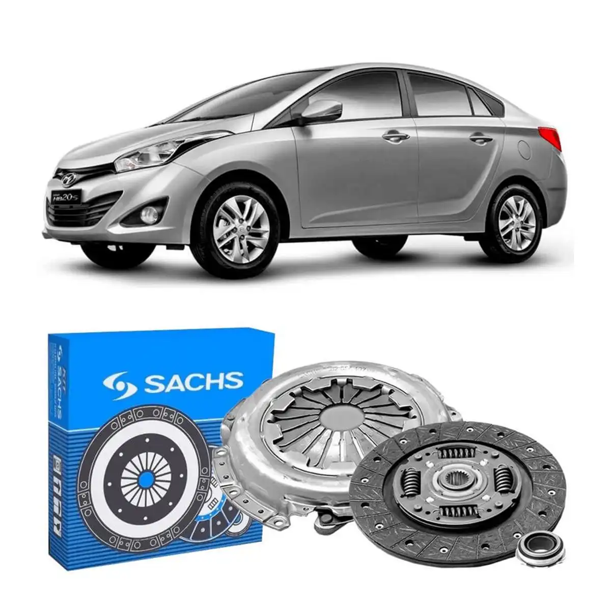 KIT EMBREAGEM HYUNDAI HB20 1.6 16V 2012/