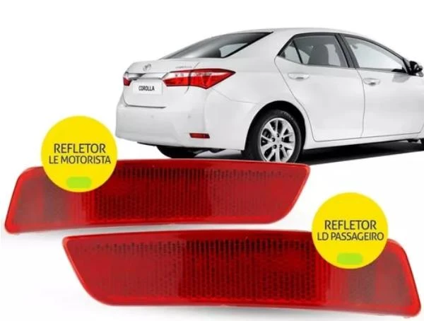 SINAL PARACHOQUE TRAS TOYOTA COROLLA 14/ DIR (REFLETOR)