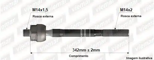 BARRA AXIAL FOCUS 98/05 HIDRAULICO