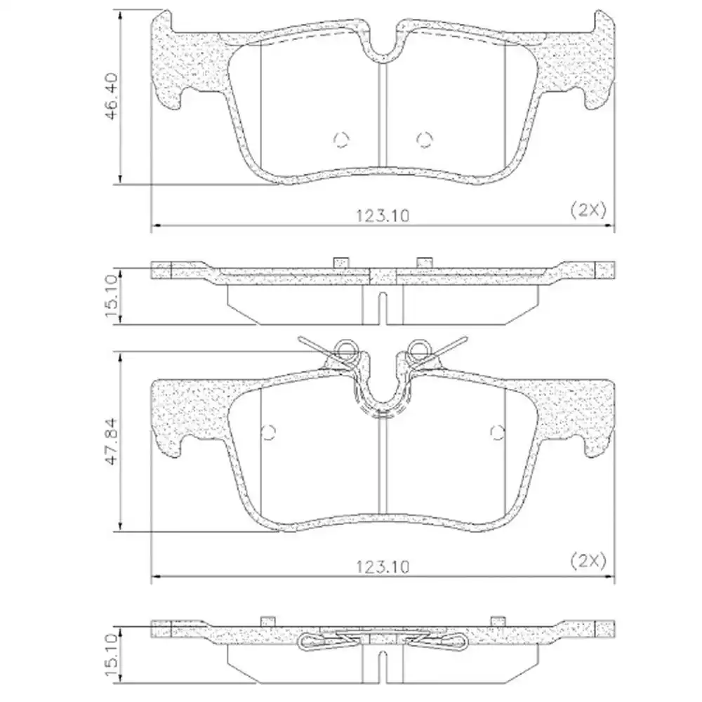 PASTILHA FREIO TRASEIRA BMW X1 2.0 16V 2016 A 2019 CERAMICA