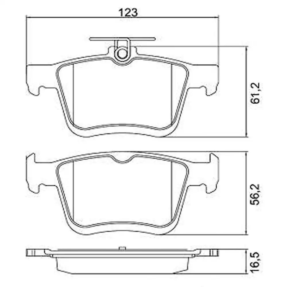 PASTILHA FREIO TRASEIRA GOLF 1.4 2.0 2014/
