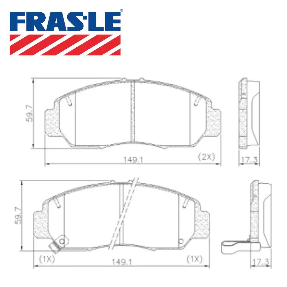 PASTILHA FREIO DIANTEIRA HONDA NEW CIVIC 2.0 2013/