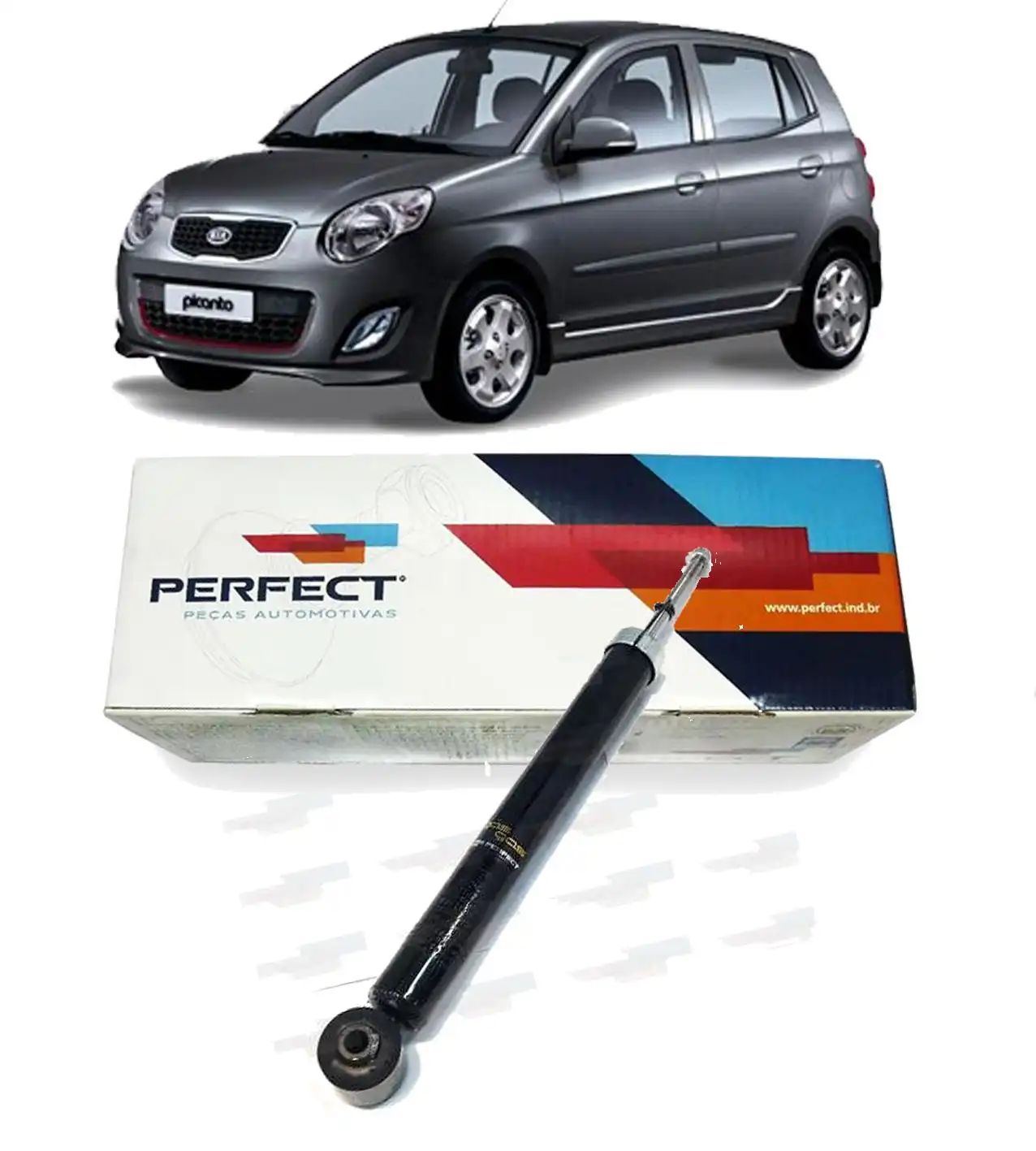 AMORTECEDOR TRASEIRO KIA PICANTO 2006 A 2011