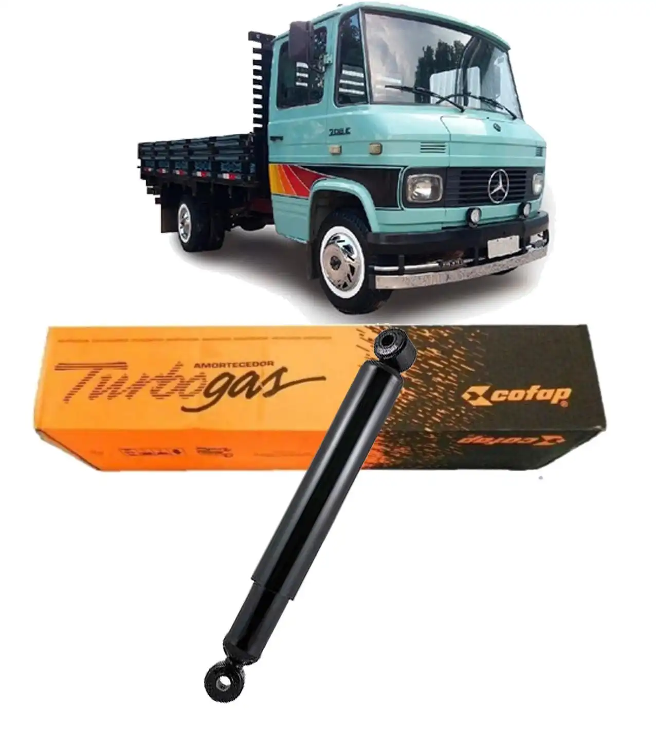 AMORTECEDOR TRASEIRO MERCEDEZ-BENZ 608 1972 A 1994