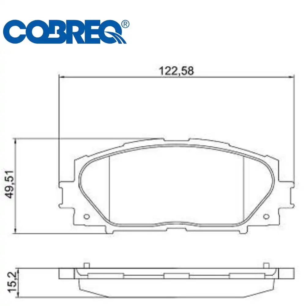 PASTILHA FREIO DIANTEIRA LIFAN 530 TALENT 2015 EM DIANTE
