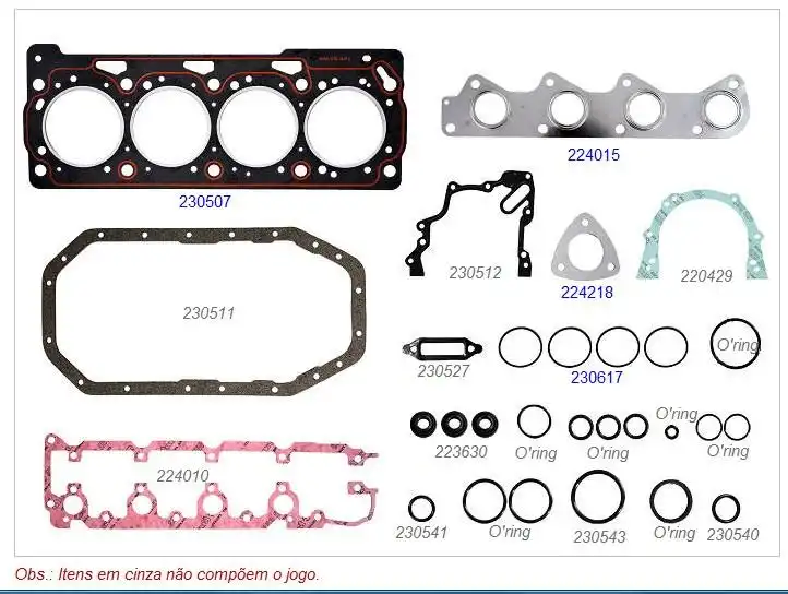 JUNTA MOTOR GOL POWER 1.0 8V FLEX SUPERIOR S/ RET