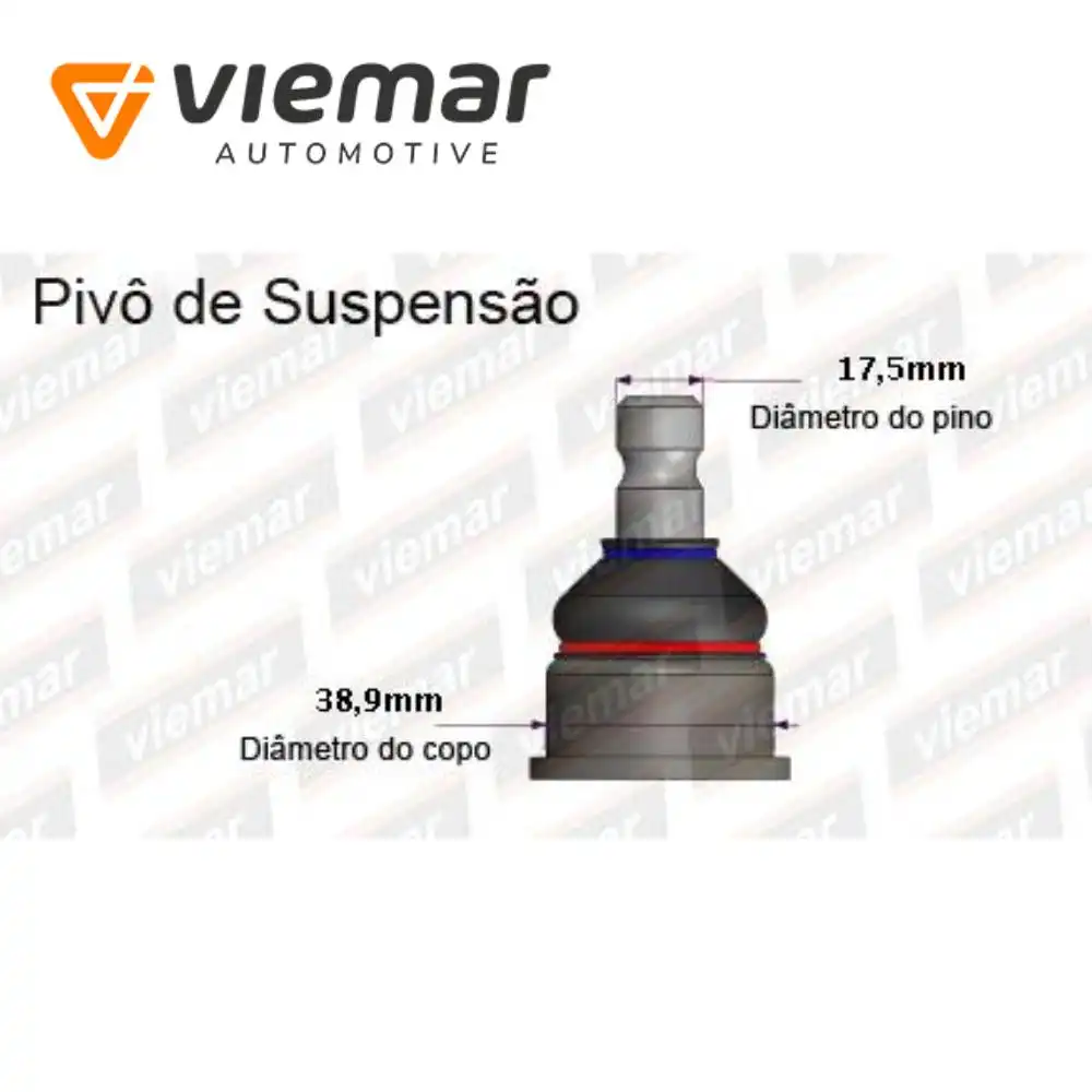PIVO NEW FIESTA 2011 A 2019 SOB MEDIDA 38,9MM