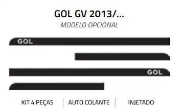 FRISO LATERAL GOL GER VI 4PTS PRETO