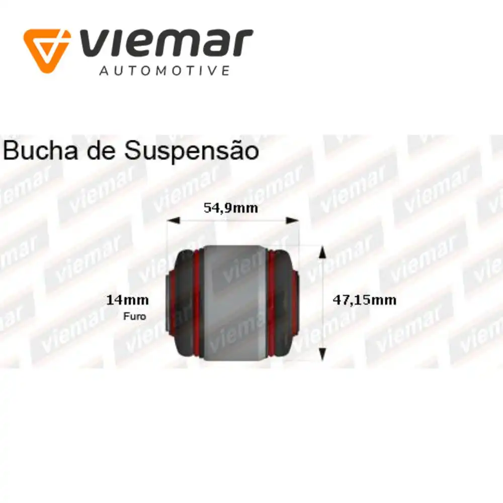 BUCHA BRACO SUSPENSAO TRASEIRA BMW 116I 2012 A 2015