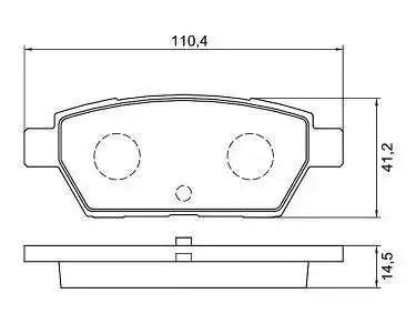 PASTILHA FREIO TRASEIRA FUSION 2006 A 2012