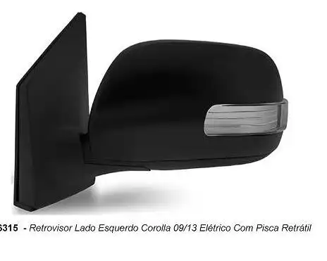 ESPELHO EXT TOYOTA COROLLA 2009/ ESQ ELETRICO (C/SINAL CRIST