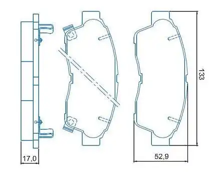 PASTILHA FREIO DIANTEIRA TOYOTA COROLLA 1.6 16V 1992 A 1997