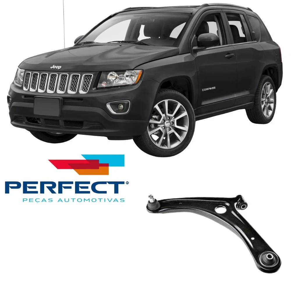BANDEJA DIANTEIRA JEEP COMPASS 2011 A 2015 ESQUERDA COM PIVO