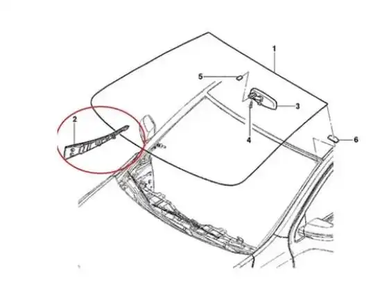 ACABAMENTO COLUNA PARABRISA COBALT 2012/ DIREITO