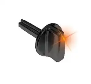 BOTAO VENTILACAO AR COND.GOL GER III LONGO PRETO LED LARANJA