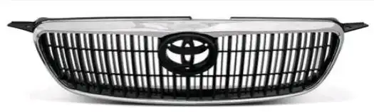 GRADE RADIADOR TOYOTA COROLLA 03/ SEG PRETA C/ MOLD CROMADA