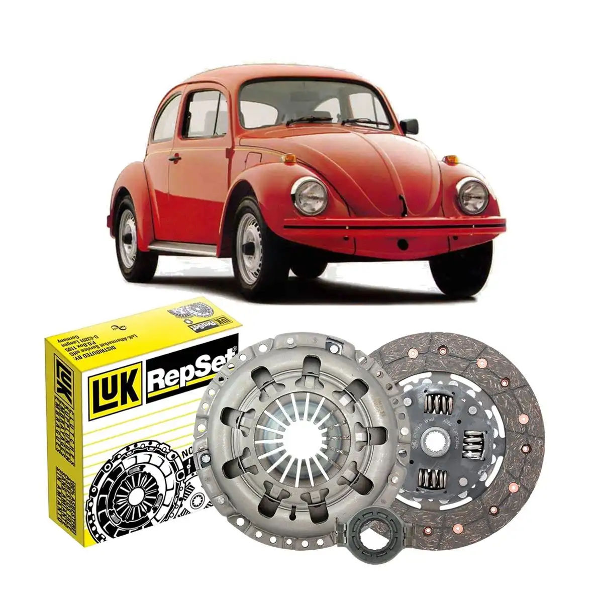 KIT EMBREAGEM FUSCA 1300 SEM ESPELHO COM ROLAMENTO