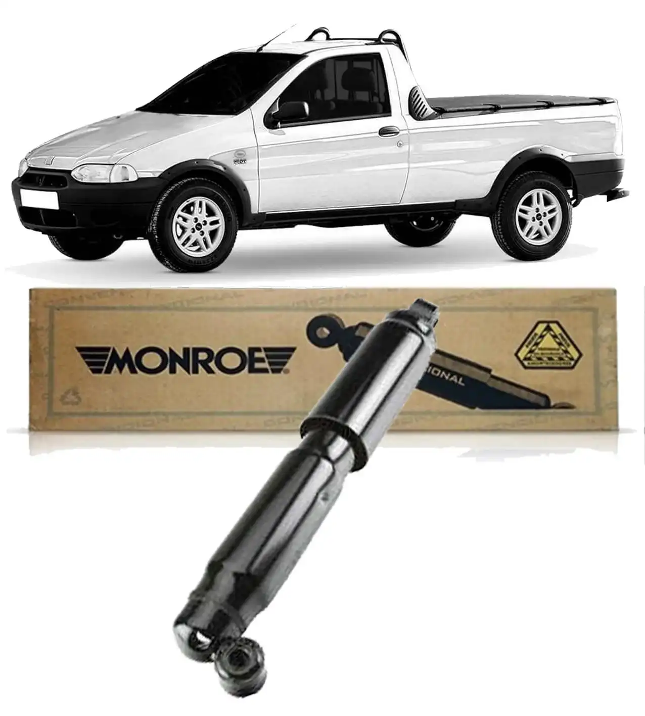 AMORTECEDOR TRASEIRO FIAT STRADA 1998 A 2020