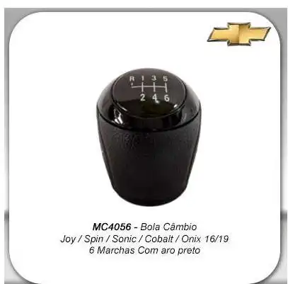 MANOPLA ALAVANCA CAMBIO COBALT ONIX SONIC 2016 A 2019