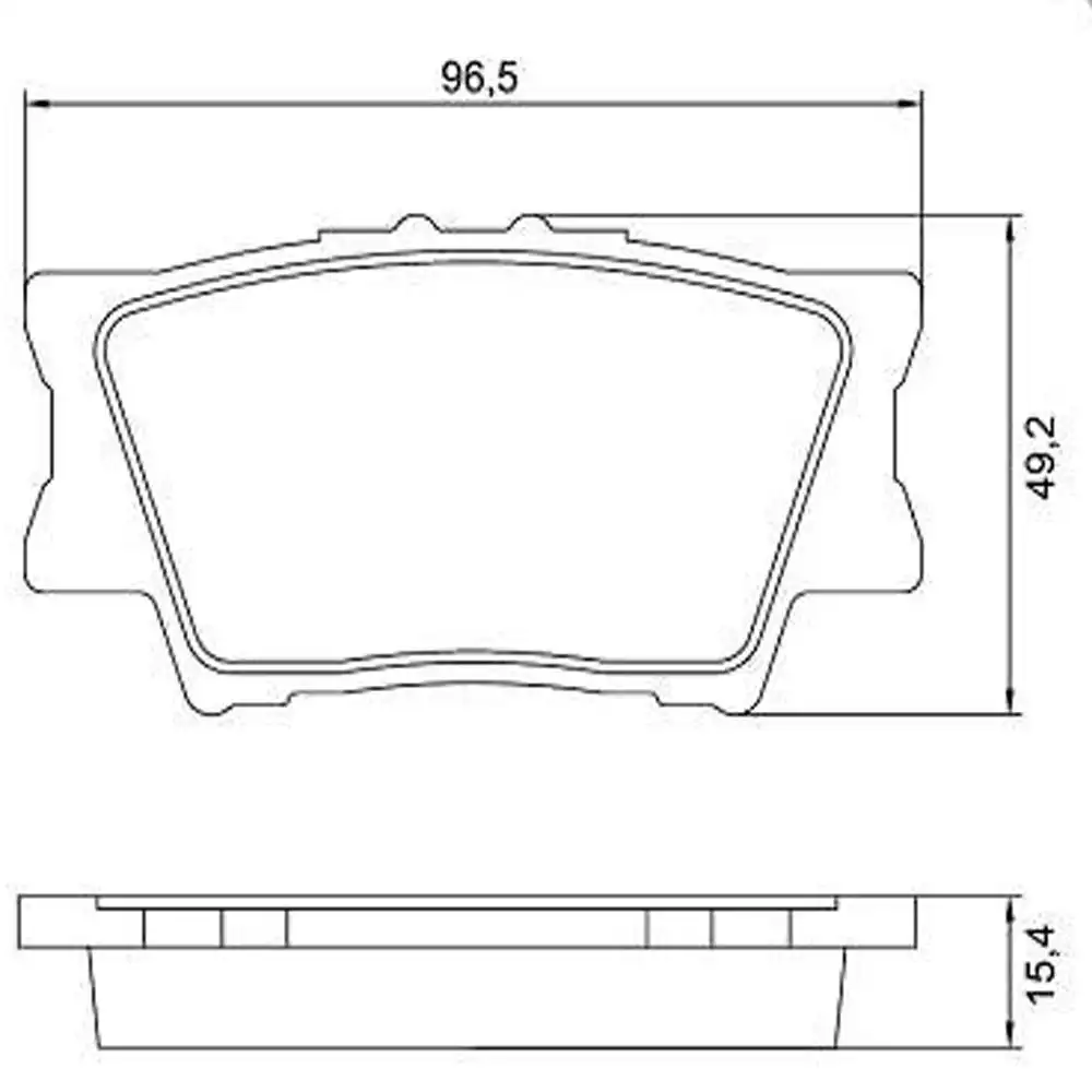 PASTILHA FREIO TRASEIRA TOYOTA RAV4 2.0 2.4 16V 2006 A 2012
