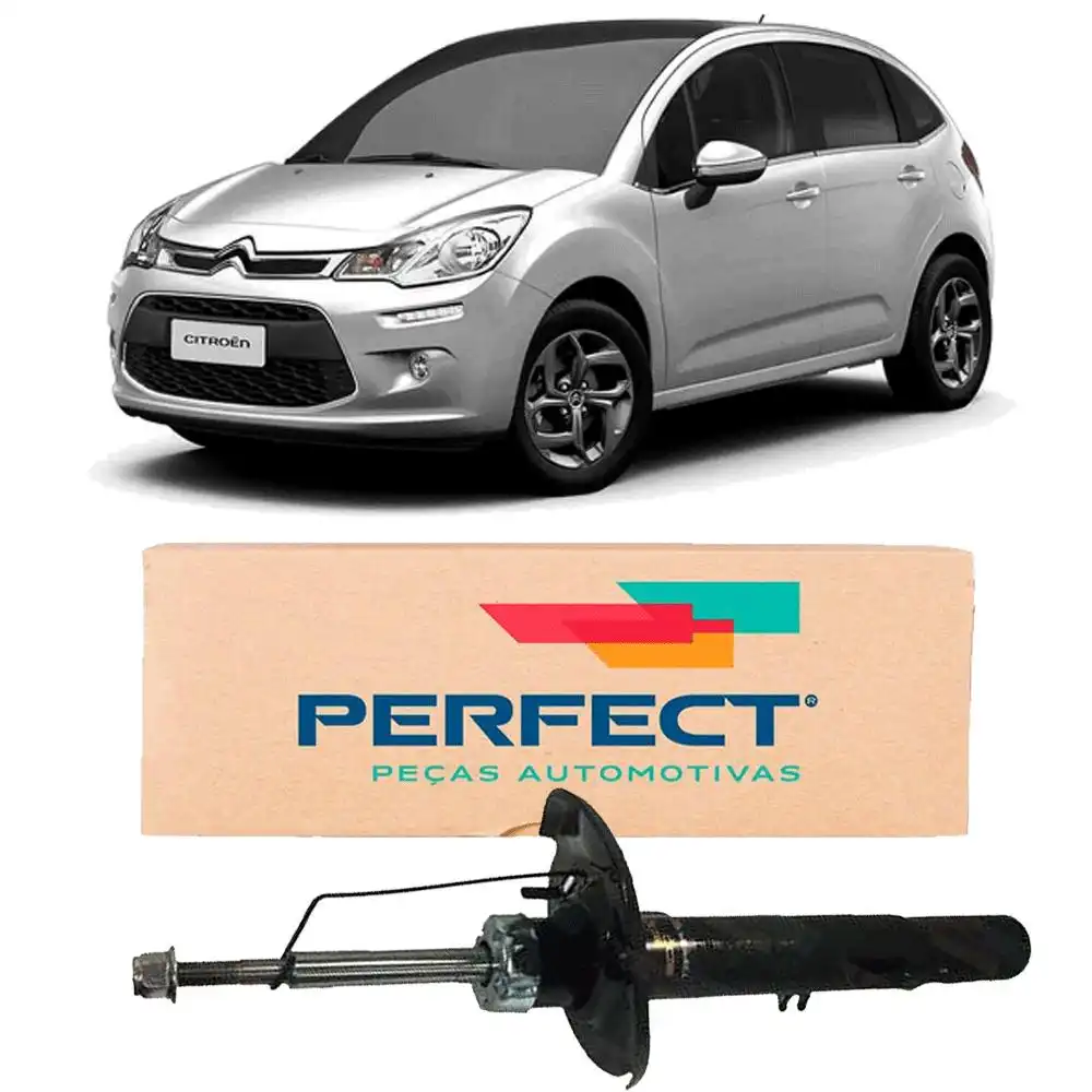 AMORTECEDOR DIANTEIRO CITROEN C3 2013 A 2021 DIREITO MANUAL
