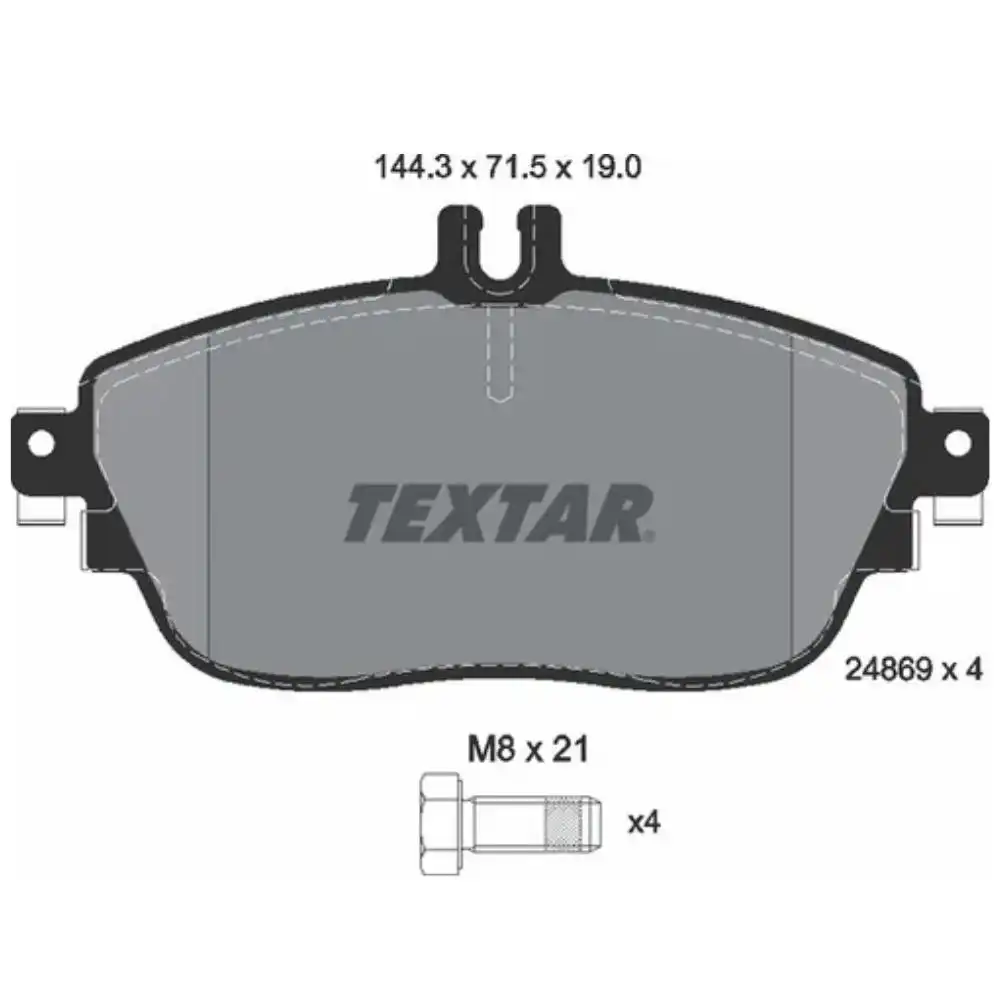 PASTILHA FREIO DIANTEIRA CLASSE A 2012 A 2018 SISTEMA TRW