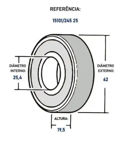 ROLAM RODA DIANT F-250 4.2 DIESEL 99/ (EXTERNO)