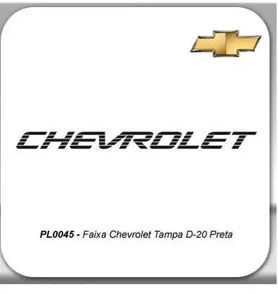 FAIXA "CHEVROLET " D-20 SILVERADO TAMPA