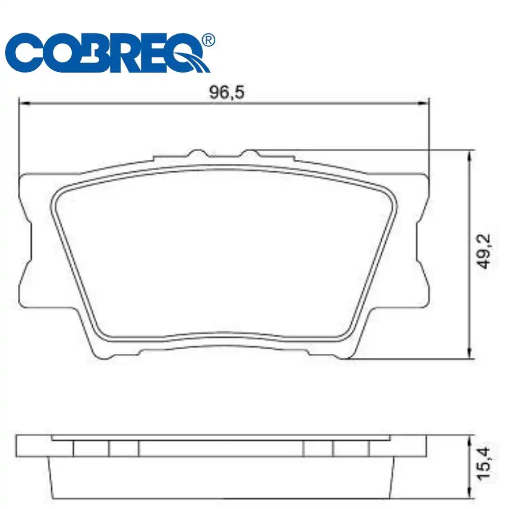 PASTILHA FREIO TRASEIRA TOYOTA RAV4 2.0 2.4 16V 2006 A 2012