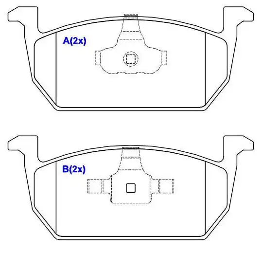 PASTILHA FREIO DIANTEIRA POLO 2018/