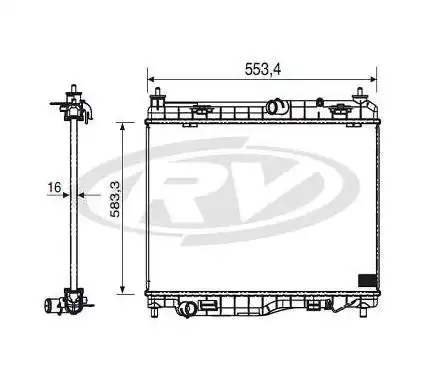RADIADOR NEW ECOSPORT 1.6 2.0 16V 2012 A 2017