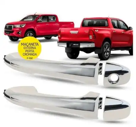 MACANETA EXT TOYOTA HILUX 2016/ DIANT ESQ CROMADO