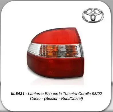 SINAL TRAS COROLLA 1998 A 2002 ESQ (CANTO)