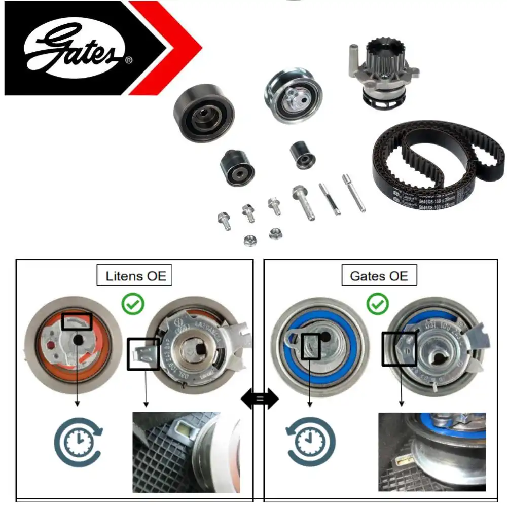 KIT CORREIA DENTADA AMAROK 2.0 16V 2011 A 2022 C/ BOMBA DGUA