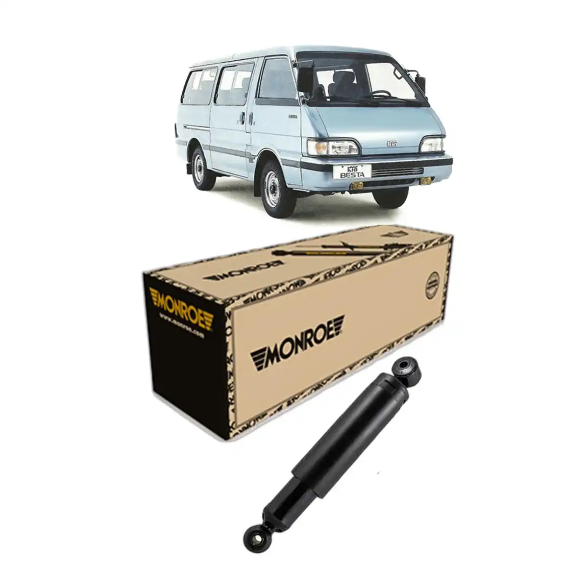 AMORTECEDOR TRASEIRO KIA BESTA 1993 A 1997 EXCETO GS