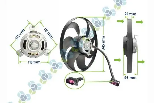 ELETRO VENTILADOR FOX 2007 EM DIANTE C/AR