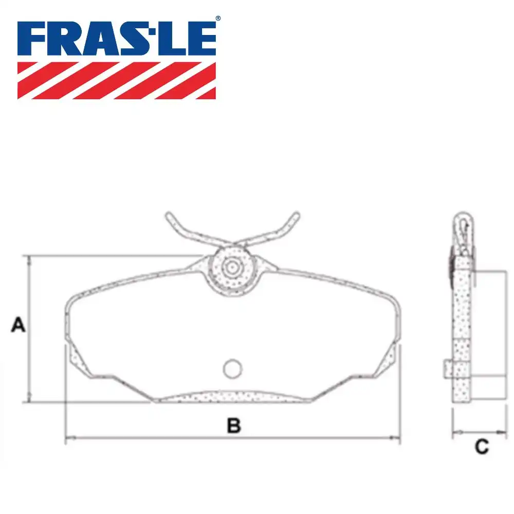 PASTILHA FREIO TRASEIRA KADETT 2.0 1992 A 1996