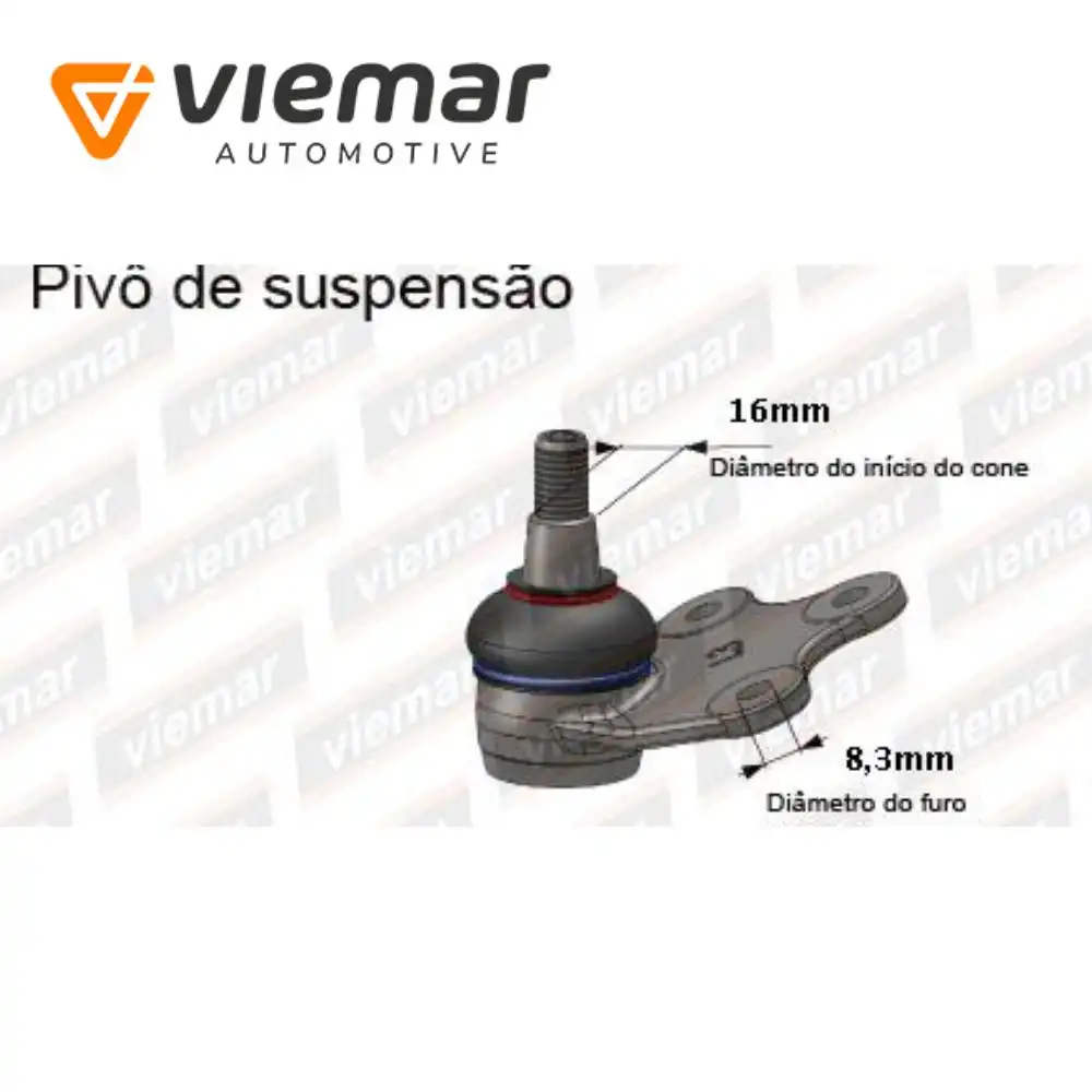 PIVO FIAT ARGO 2017 EM DIANTE ESQUERDO