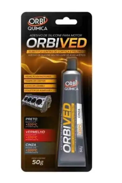 COLA SILICONE ALTA TEMPERATURA 50G CINZA