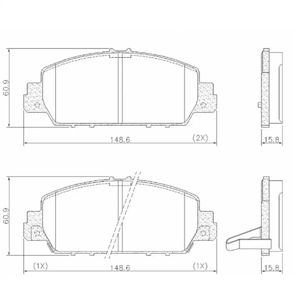 PASTILHA FREIO DIANTEIRA HR-V 1.8 2015 ACIMA