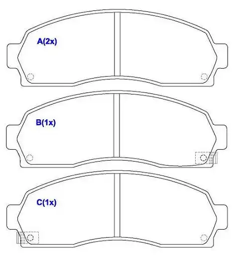 PASTILHA FREIO DIANTEIRA FORD EXPLORER 2001 A 2005
